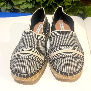 Chelsea & Violet Slip On Mimi Flocked Printed Espadrilles Shoes,womens 8